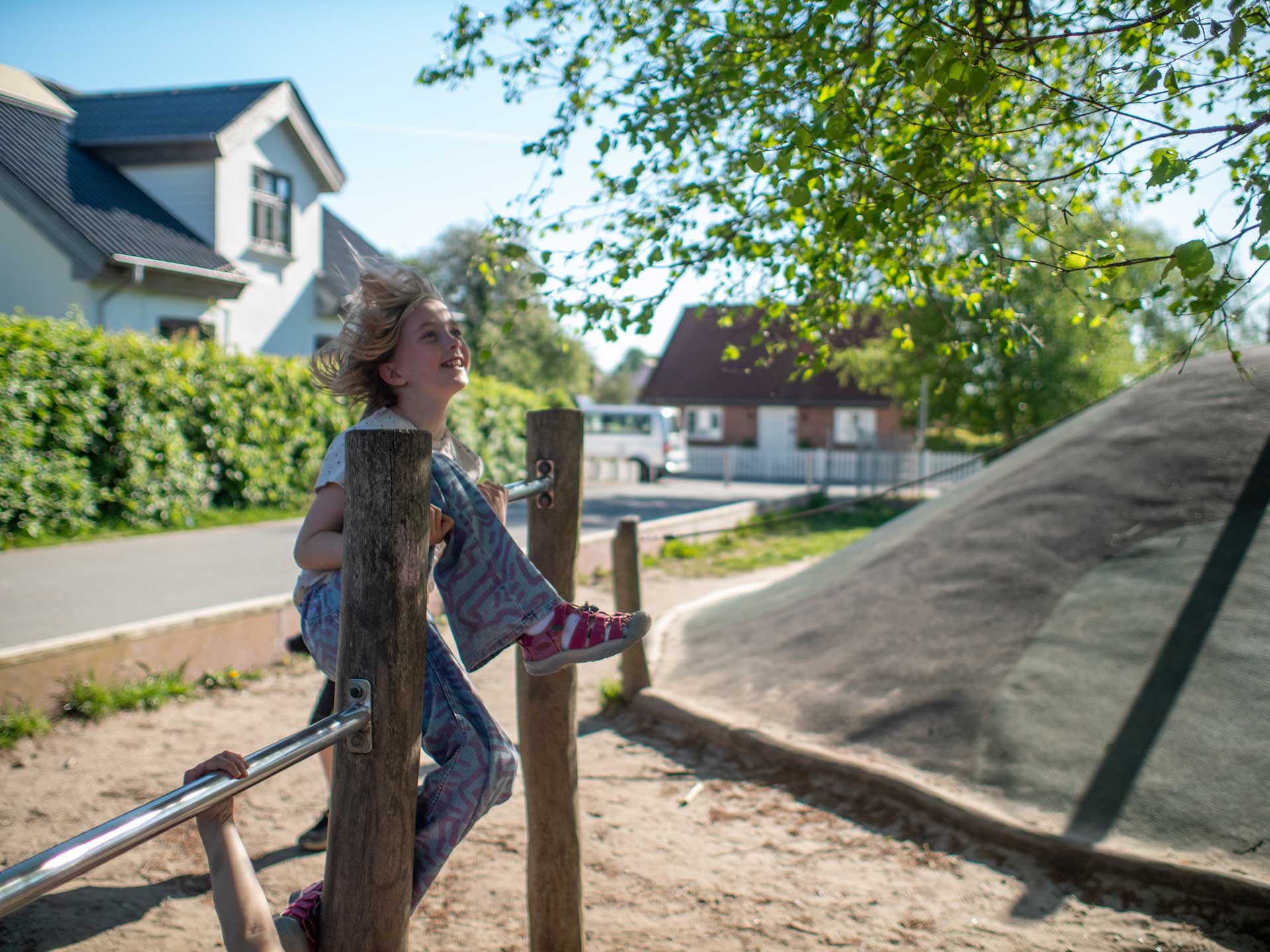 Barn-på-legeplads